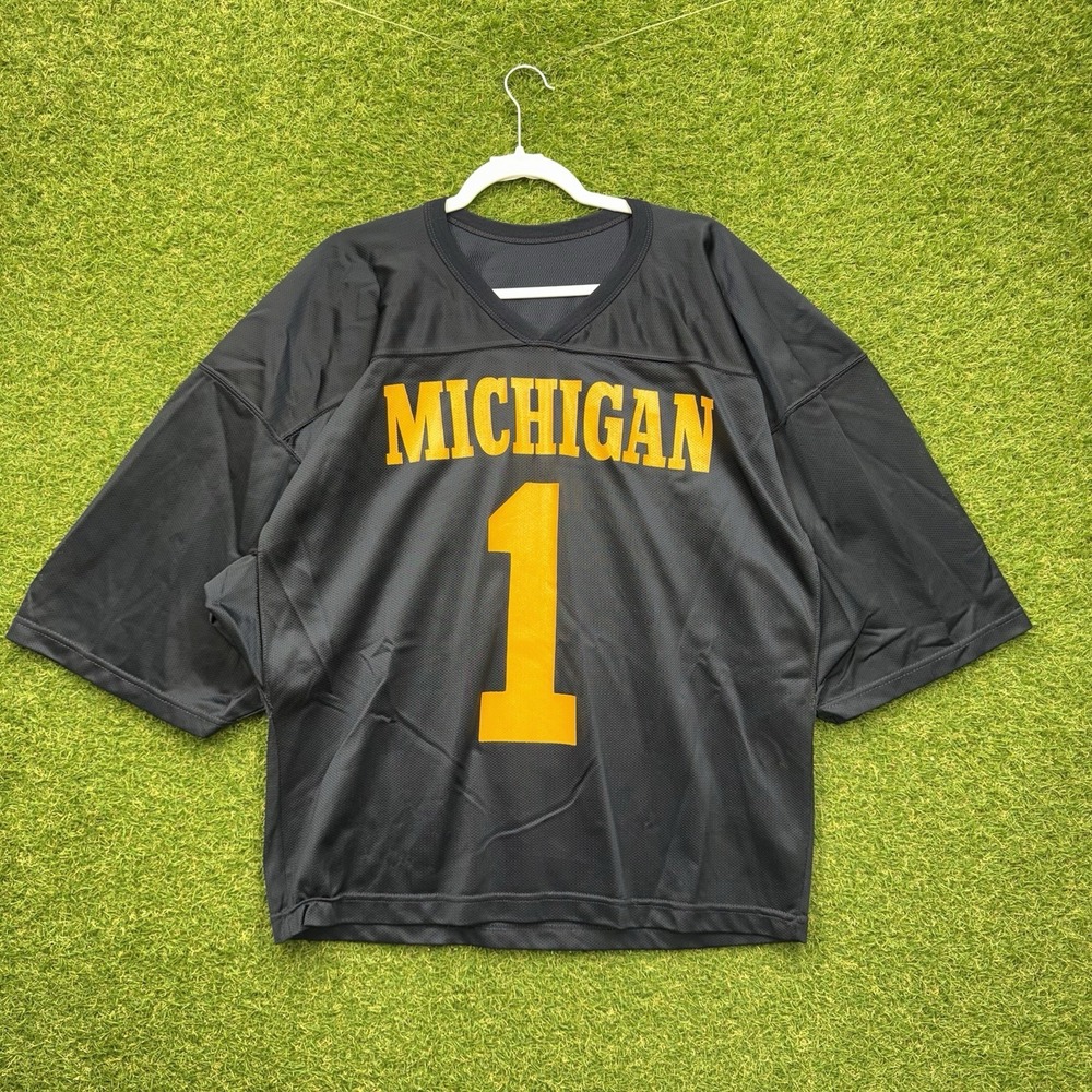 Vintage Michigan Wolverines Jersey Mens Large 2004 Braylon Edwards NCAA #1